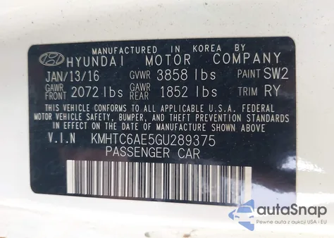 2016 Hyundai Veloster Turbo R-Spec from USA, damaged, VIN KMHTC6AE5GU289375